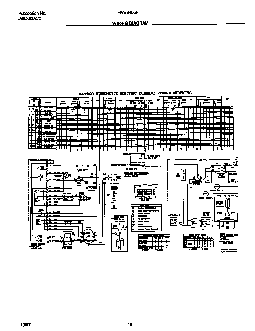Frigidaire FWS645GFS0 wiring diagram diagram