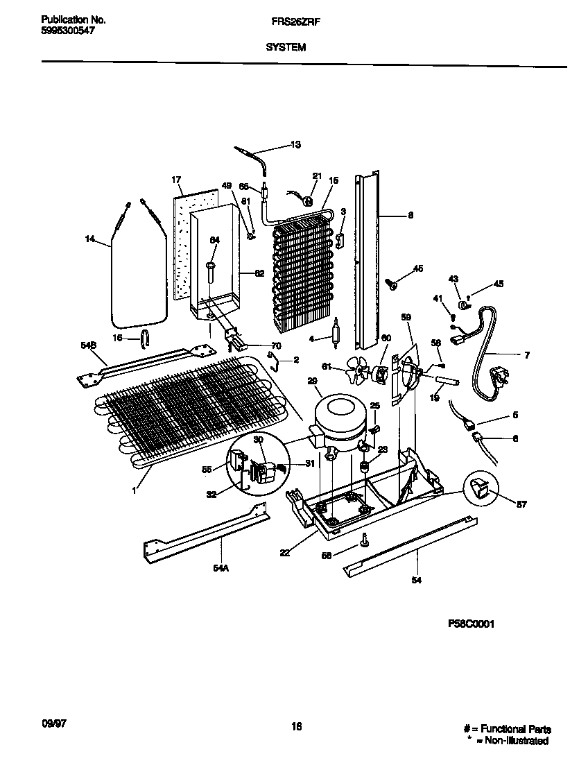Frigidaire FRS26ZRFD2 system diagram