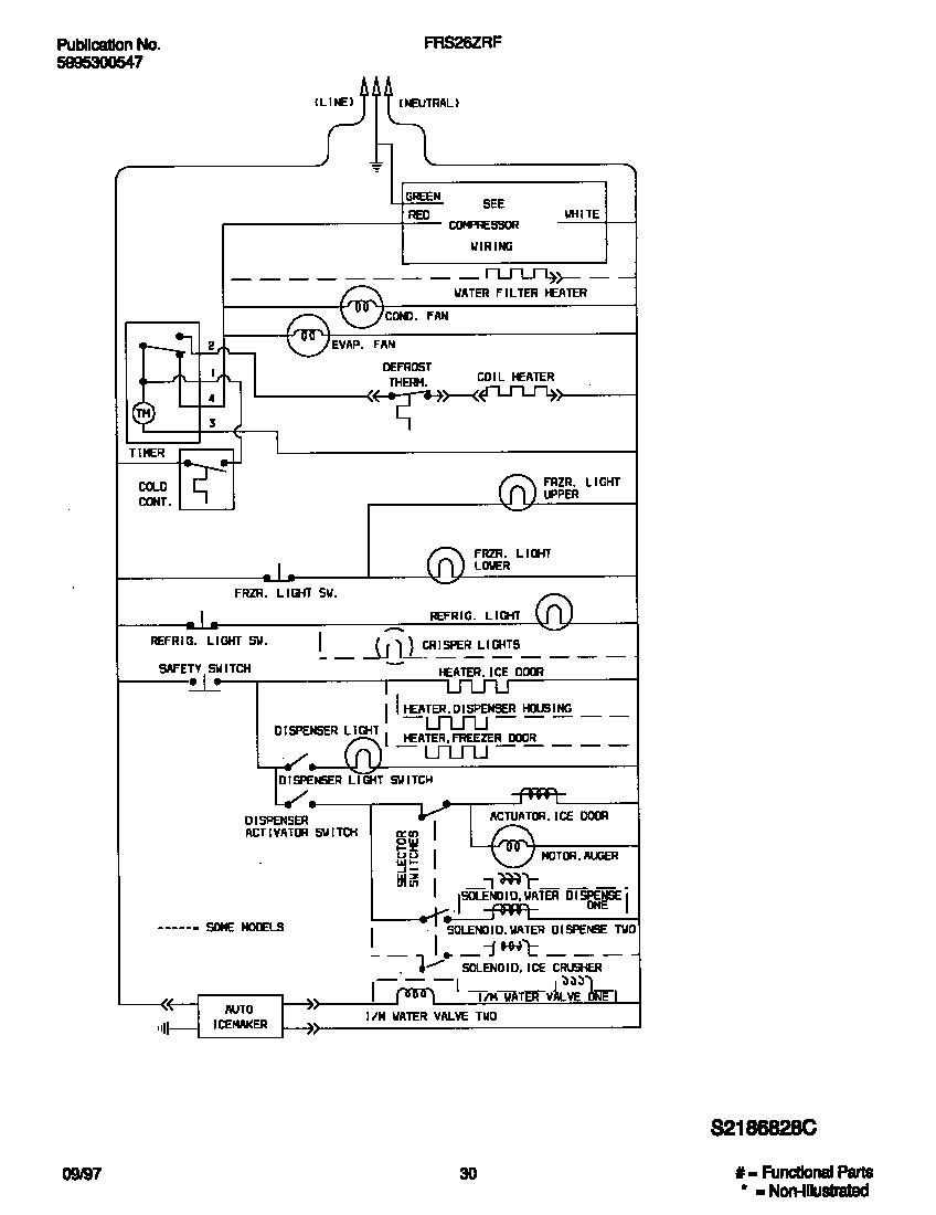 Frigidaire FRS26ZRFD2 wiring diagram diagram