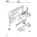 Universal/Multiflex (Frigidaire) MGF352BFWB backguard diagram