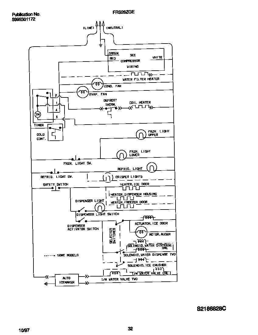 Frigidaire FRS26ZGED4 wiring diagram diagram