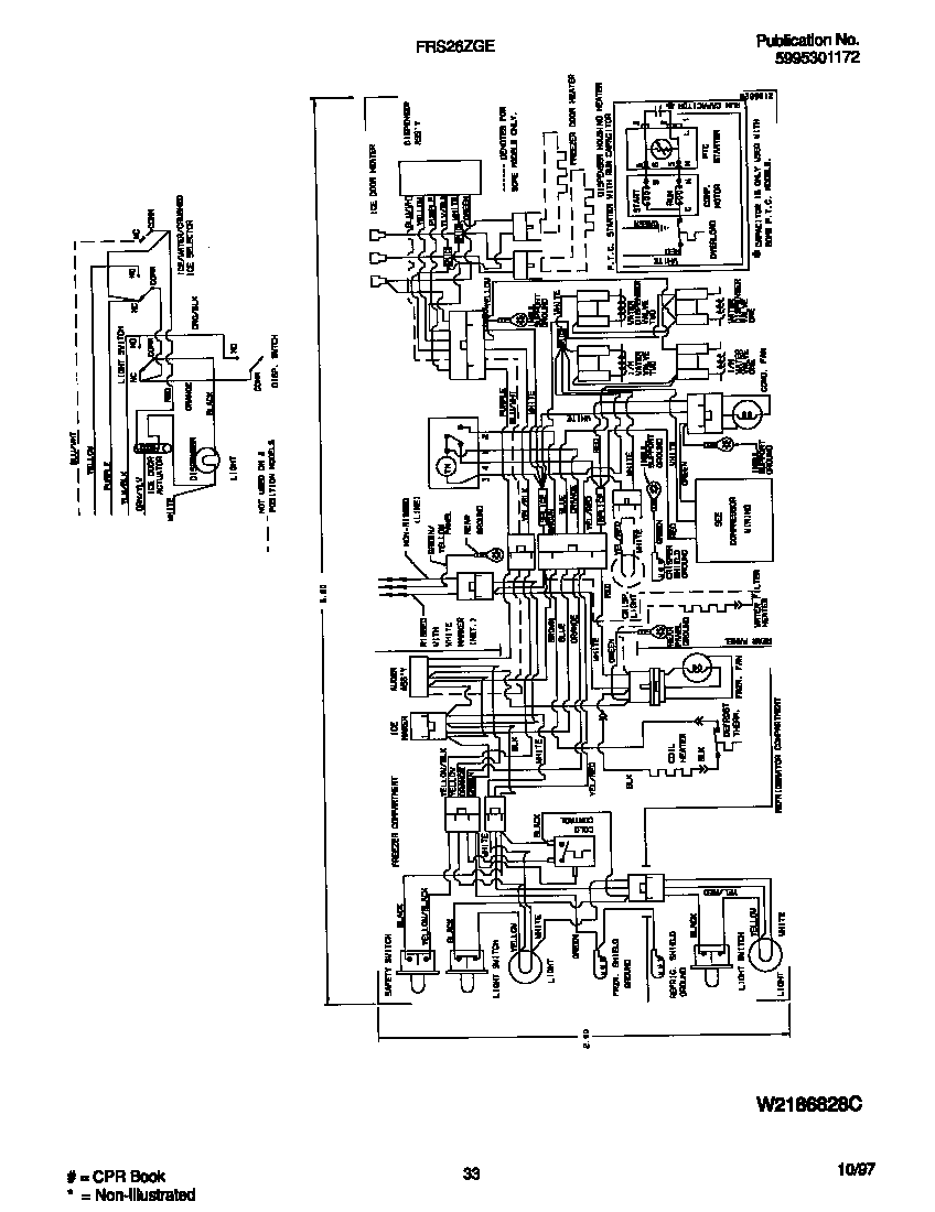 Frigidaire FRS26ZGED4 wiring diagram diagram
