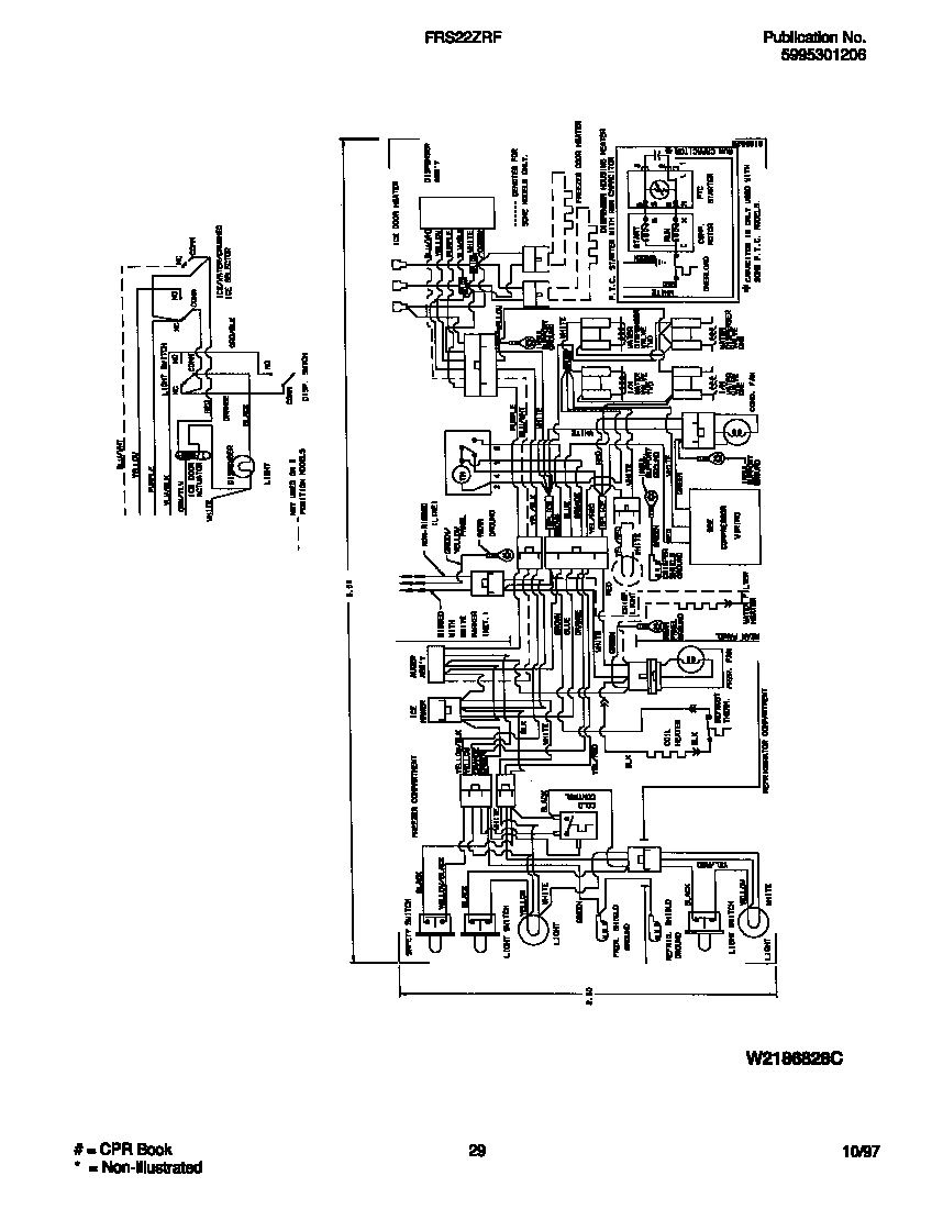Frigidaire FRS22ZRFW2 wiring diagram diagram