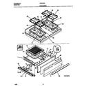 Frigidaire FGF333SAWH top/drawer diagram