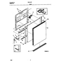 Universal/Multiflex (Frigidaire) MDB124BFR2 door diagram