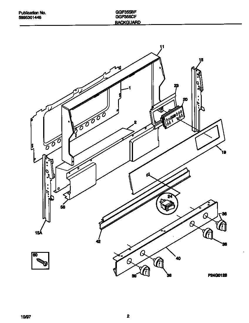 Gibson GGF355CFSB backguard diagram