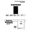 Tappan TGF362BBBH cover diagram