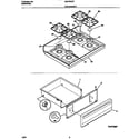 Universal/Multiflex (Frigidaire) MGF354CFSC top/drawer diagram