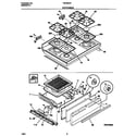 Tappan TGF335CFTA top/drawer diagram