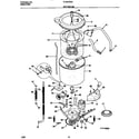 Frigidaire FLSG72GCT6 motor/tub diagram