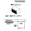 White-Westinghouse WAC052G7A1 cover diagram