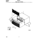 White-Westinghouse WAC052G7A1 cabinet  front  and  wrapper diagram