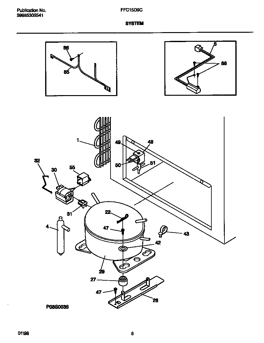 Frigidaire FFC15D9CW2 system diagram