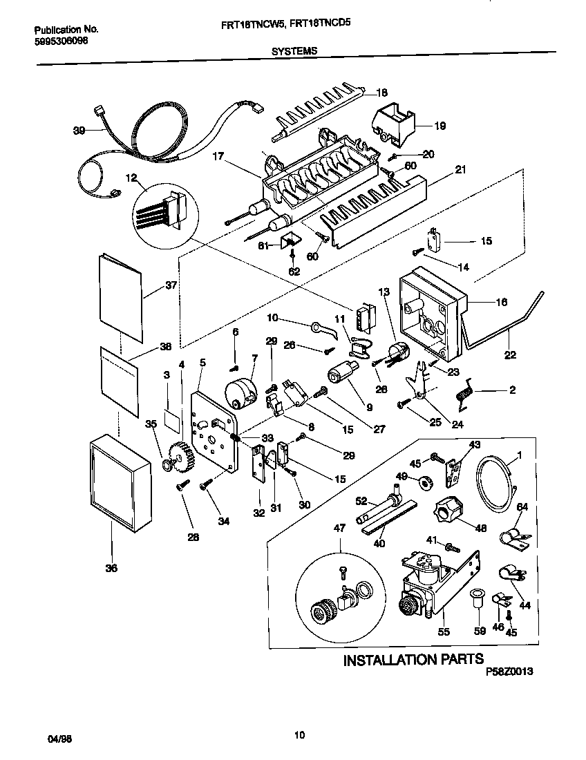Frigidaire FRT18TNCD5 systems diagram