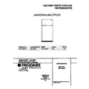 Universal/Multiflex (Frigidaire) MRT18BSCW3 cover diagram