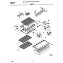 Universal/Multiflex (Frigidaire) MRT13CREW2 shelves diagram