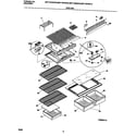 Universal/Multiflex (Frigidaire) MRT18DNED5 shelves diagram