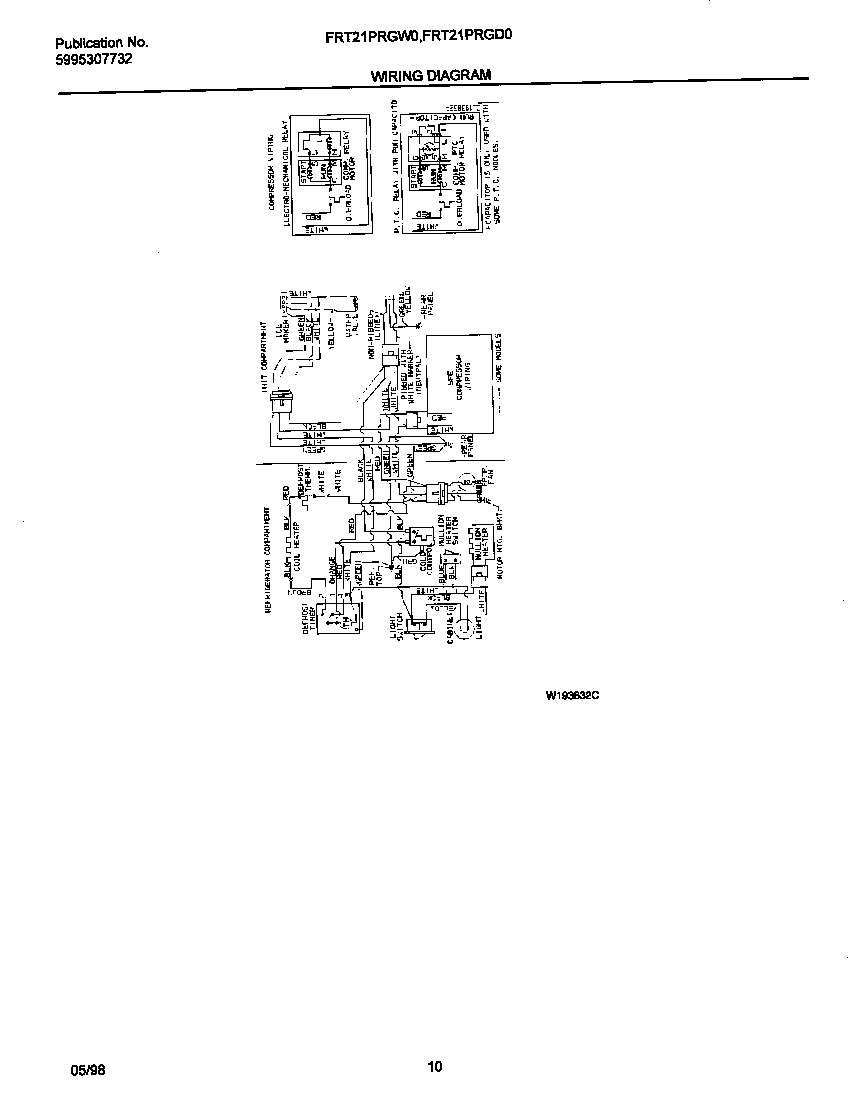 Frigidaire FRT21PRGD0 wiring diagram diagram