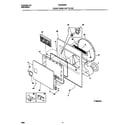 White-Westinghouse WDG546RFS0 front panel/lint filter diagram