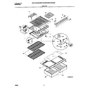 Universal/Multiflex (Frigidaire) MRT18CSGZ0 shelves diagram