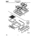 Frigidaire FGF334BGWA top/drawer diagram