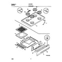 Universal/Multiflex (Frigidaire) MGF303PGDA top/drawer diagram
