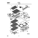 Universal/Multiflex (Frigidaire) MRT15DREW2 shelves diagram