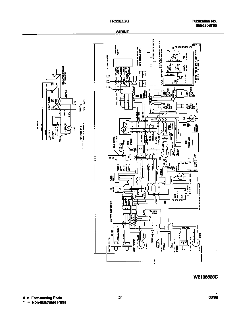 Frigidaire FRS26ZGGD1 wiring diagram diagram