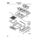 Universal/Multiflex (Frigidaire) MGF334BGWA top/drawer diagram