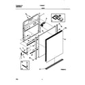 Frigidaire FDB345LFR0 door diagram