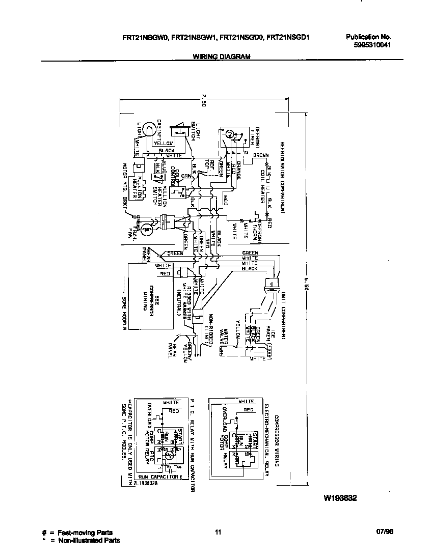 Frigidaire FRT21NSGD0 wiring diagram diagram
