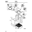Frigidaire FWS845GFT1 washer cab,top diagram