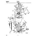Frigidaire FWS845GFT1 washer mtr,hose diagram