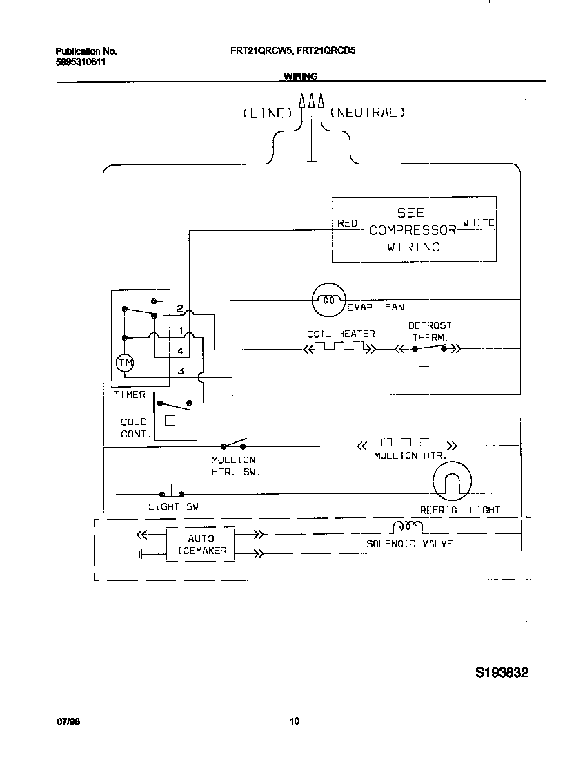 Frigidaire FRT21QRCD5 wiring diagram diagram