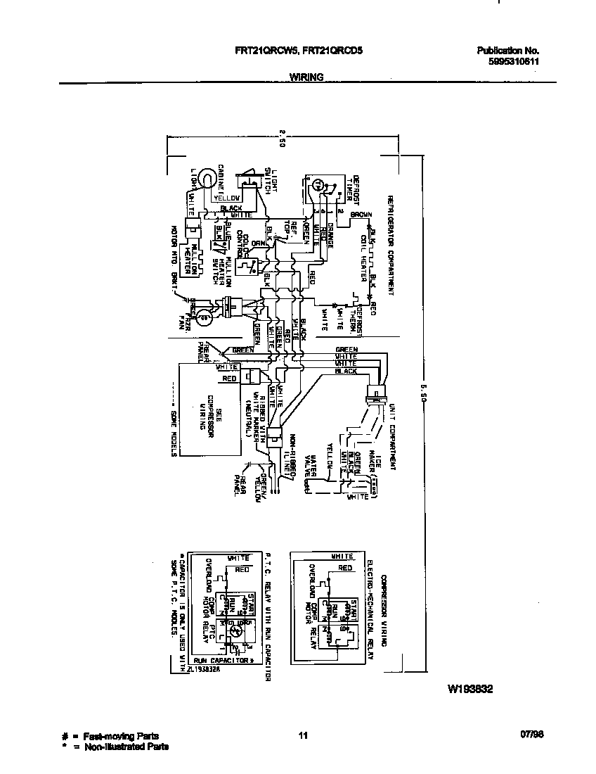 Frigidaire FRT21QRCD5 wiring diagram diagram