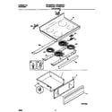 Frigidaire FEF365CGBA top/drawer diagram