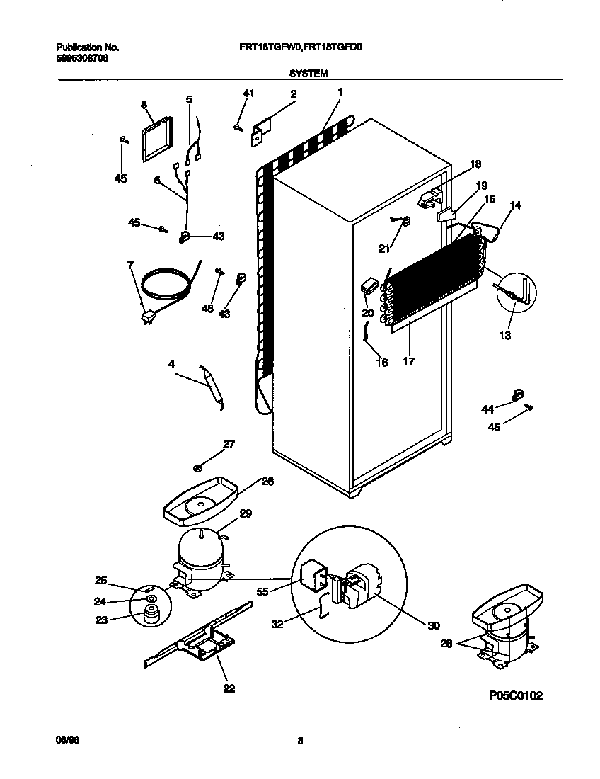 Frigidaire FRT18TGFD0 system diagram