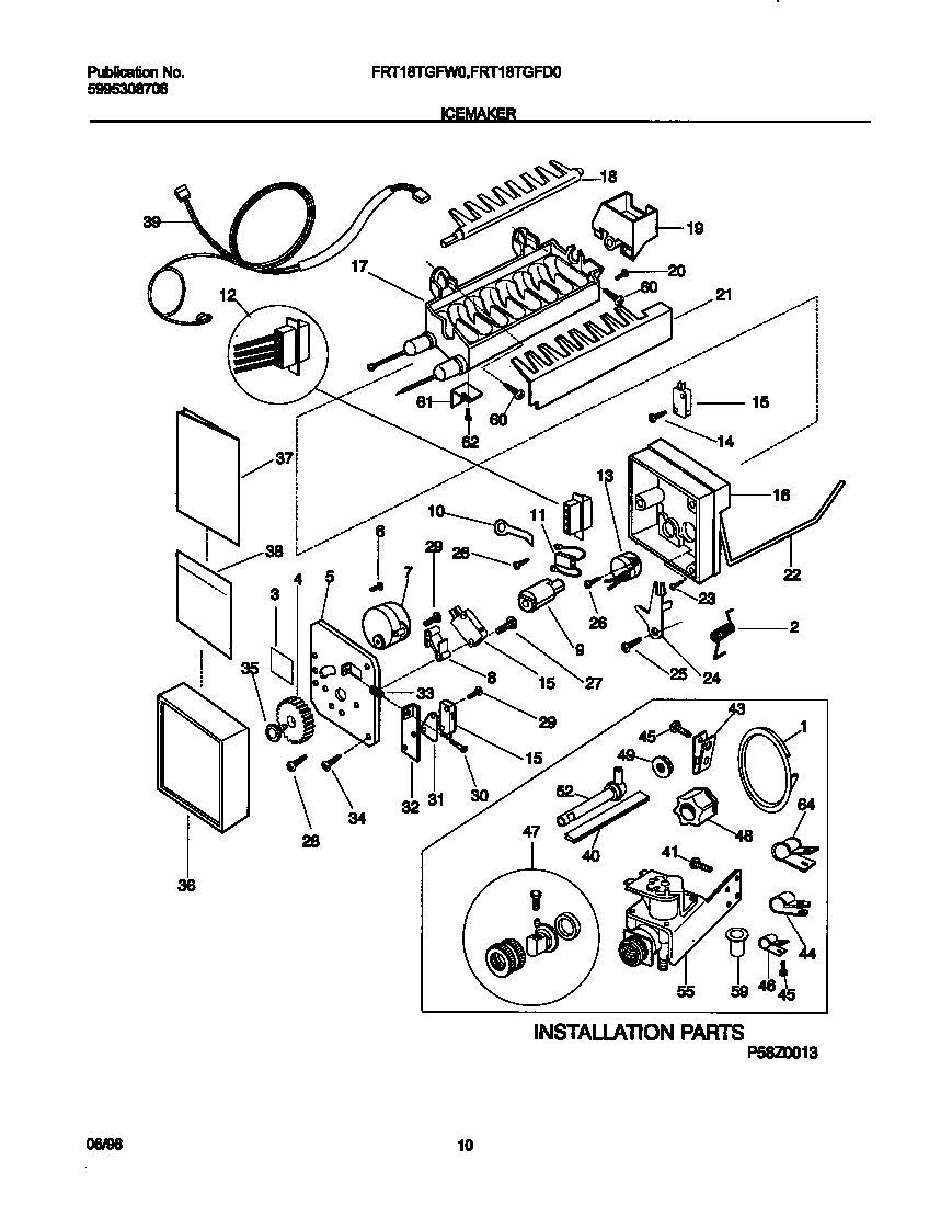 Frigidaire FRT18TGFD0 i/m diagram