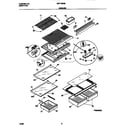 Universal/Multiflex (Frigidaire) MRT18NREW3 shelves diagram