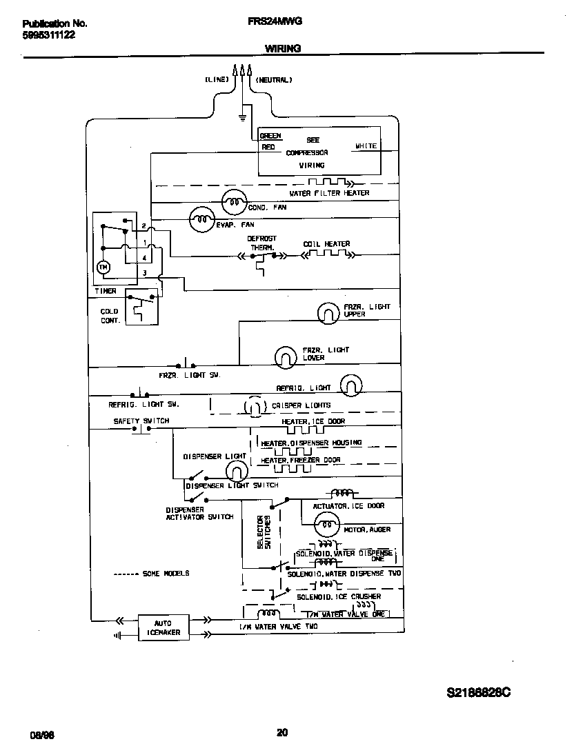 Frigidaire FRS24MWGD1 wiring diagram diagram