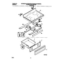 Universal/Multiflex (Frigidaire) MEF365BGDA top/drawer diagram