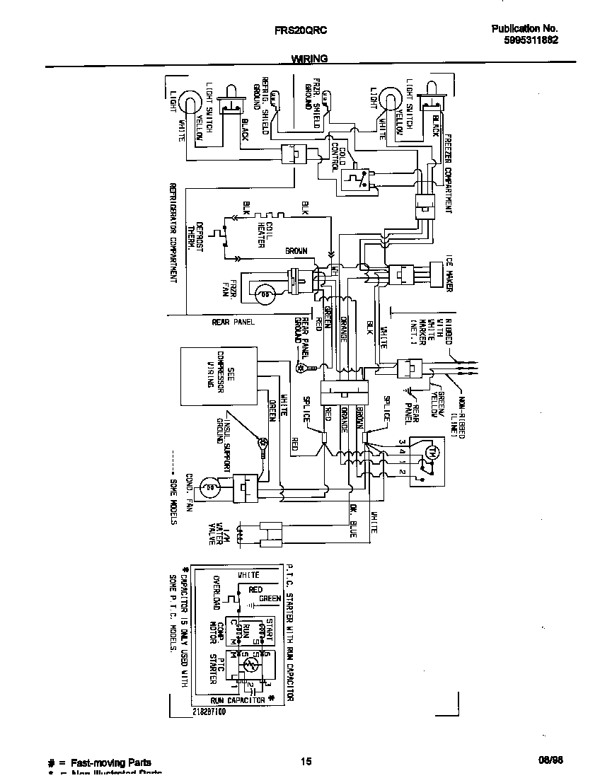 Frigidaire FRS20QRCW5 wiring diagram diagram