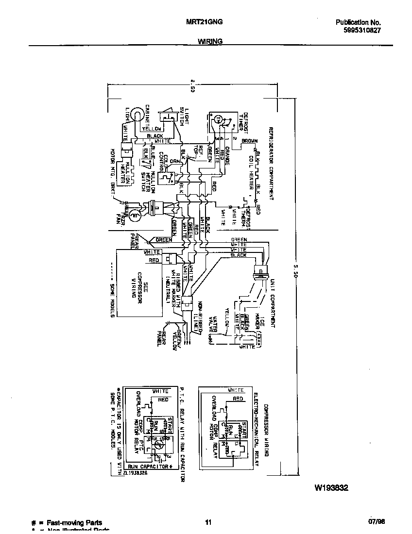 Universal/Multiflex (Frigidaire) MRT21GNGD1 wiring diagram diagram