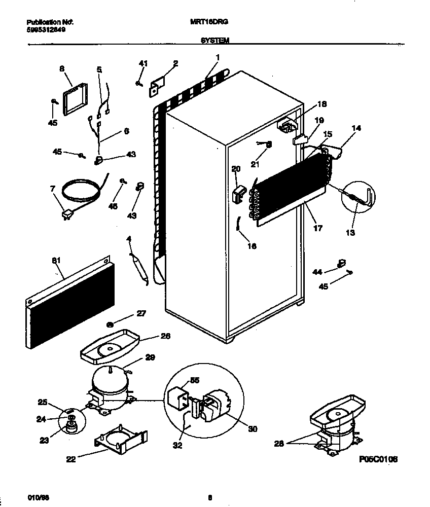 Universal/Multiflex (Frigidaire) MRT16DRGD0 system diagram