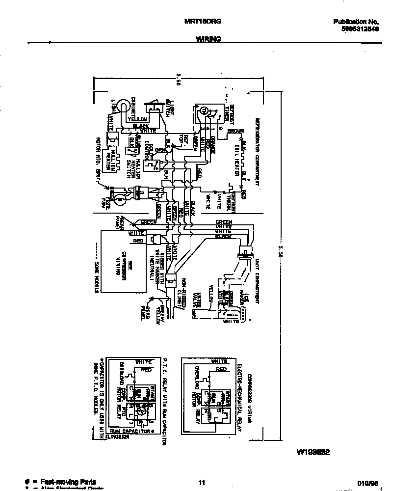 Universal/Multiflex (Frigidaire) MRT16DRGD0 wiring diagram diagram