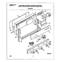 Universal/Multiflex (Frigidaire) MGF334BGBD backguard diagram