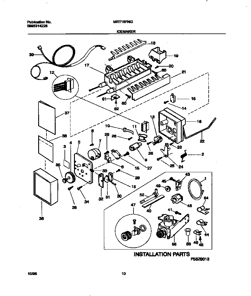 Universal/Multiflex (Frigidaire) MRT15FNGD2 i/m diagram
