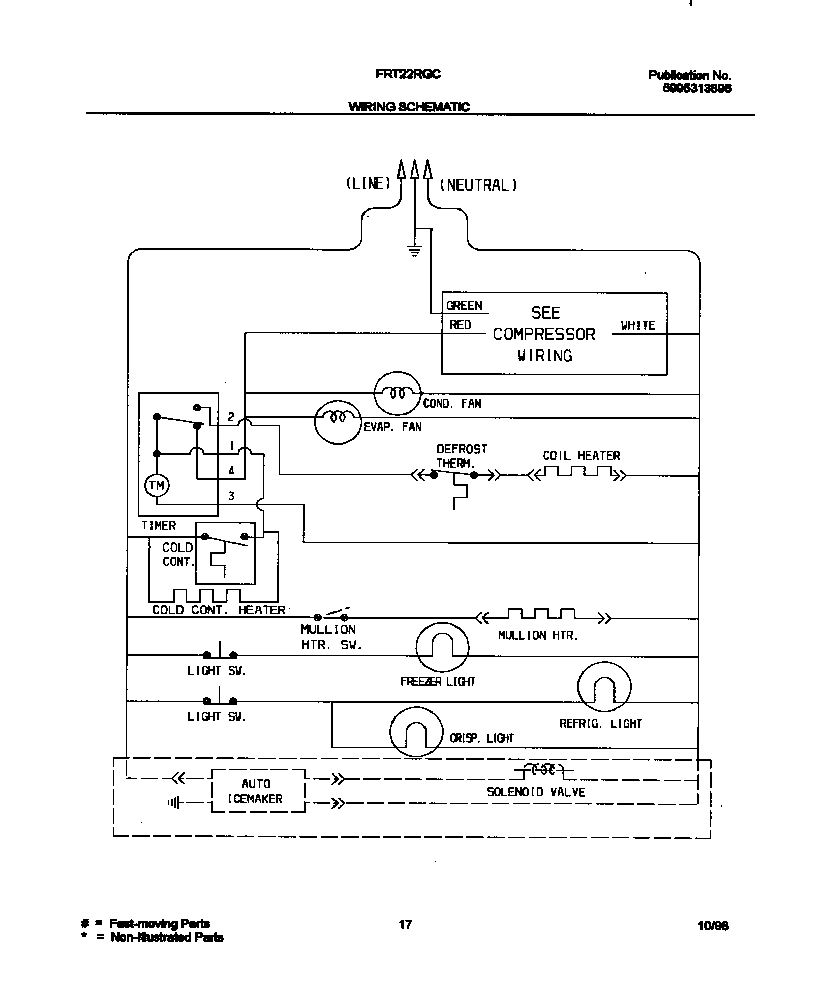 Frigidaire FRT22RGCD8 wiring diagram diagram