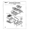 Universal/Multiflex (Frigidaire) MGF334BGDC top/drawer diagram