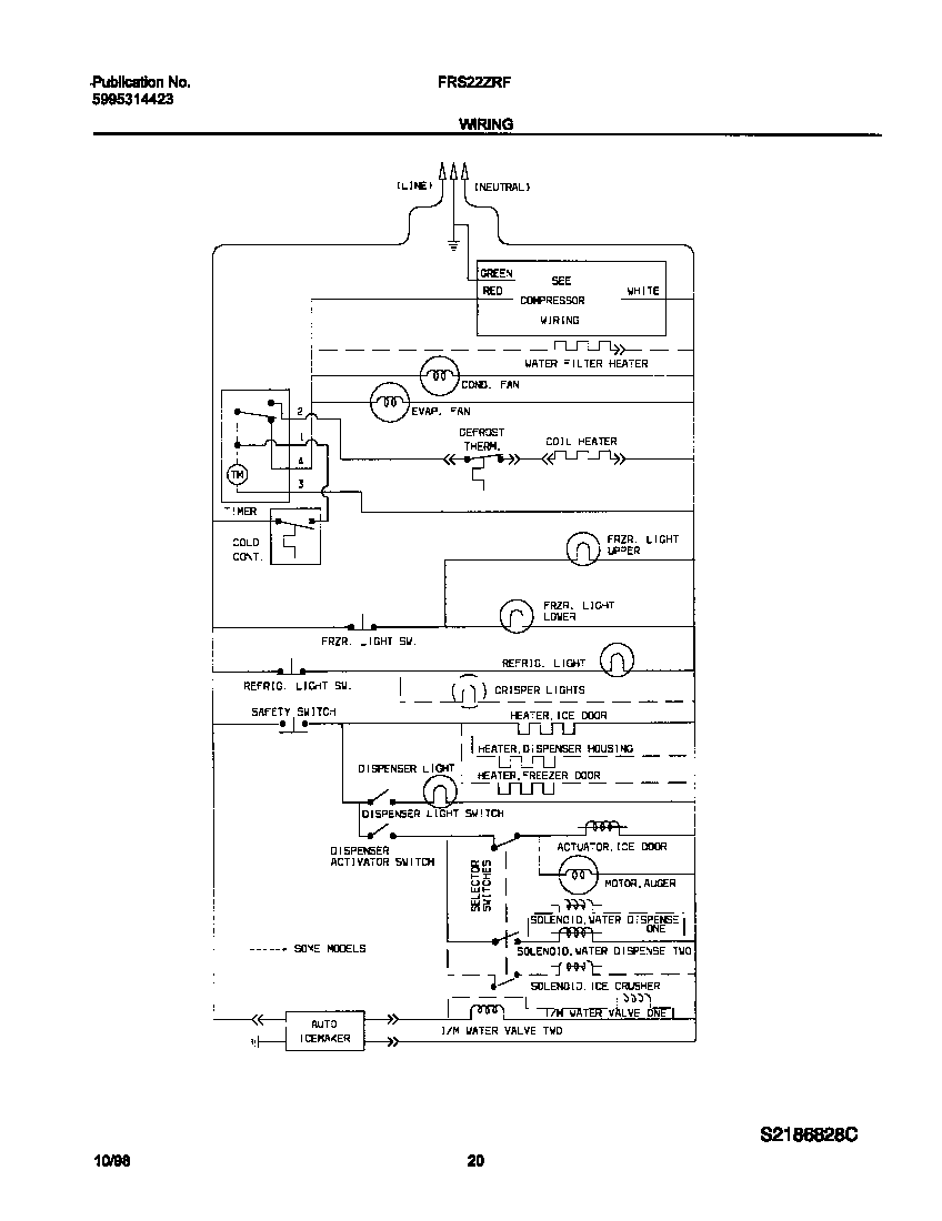 Frigidaire FRS22ZRFD3 wiring diagram diagram